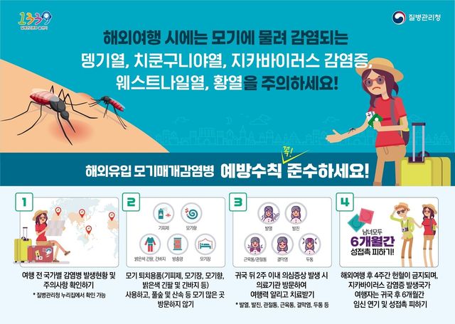 5. 파주시, 여름철 해외유입 감염병(뎅기열·치쿤구니야열) 관련 여행 전후 수칙 준수 당부
