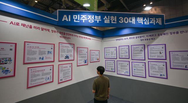 23일 오전 고양특례시 킨텍스에서 열린 '2026 공공 AI 박람회'를 찾은 방문객들이 각종 AI 기술 부스를 찾아 관련 기술을 살펴보고 있다. 이날부터 24일까지 열리는 이번 박람회는 제9회 전자 정부의 날 기념식이 함께 진행되며, '공공 AI가 여는 산업의 미래, 세계를 선도하는 AI민주정부'란 주제로 열렸다. 윤원규기자