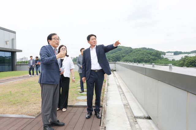 지곶 일반산업단지를 방문한 조용호 당선인이 북부권 산업거점 조성 방향과 개발 계획을 점검했다. 조용호 당선인 인수위원회 제공