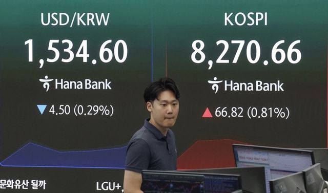 급락 딛고 반등한 코스피…원/달러 환율은 하락. 연합뉴스