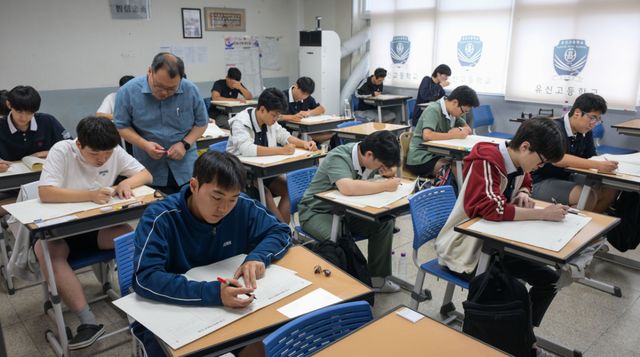 수원특례시 한 고등학교에서 고3 수험생들이 수능 모평을 치르고 있다. 경기일보DB
