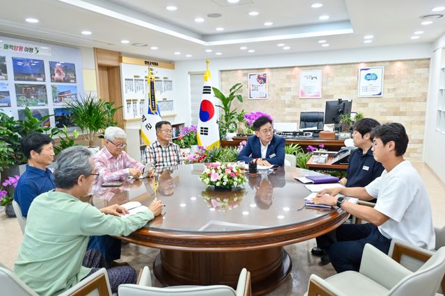 9일 단체 면담사진. 양평군 제공