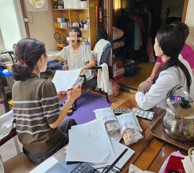 전문약사 방문 다제약물 관리사업. 양평군 제공