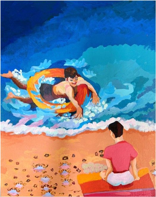 배영순, ‘바다는 자연이 주는 선물이다’. 갤러리바다 제공
