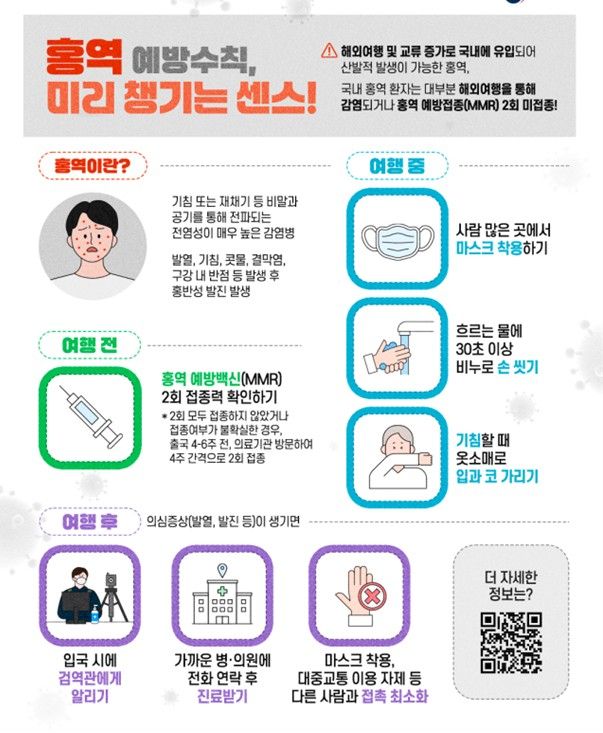 홍역 확산 대비 예방수칙. 양평군 제공