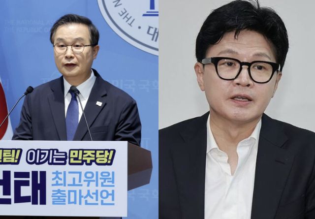 더불어민주당 이건태 의원(왼쪽)과 무소속 한동훈 의원(오른쪽). 연합뉴스