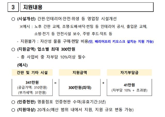 ‘2026년 시흥 맞춤 명품점포 지원사업’ 안내문. 시흥시 제공