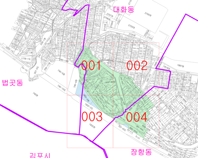 22일자로 해제된 고양시 대화동·법곳동·장항동 일대 군사시설 제한보호구역 77만701.5㎡ 일람도. 고양특례시 제공