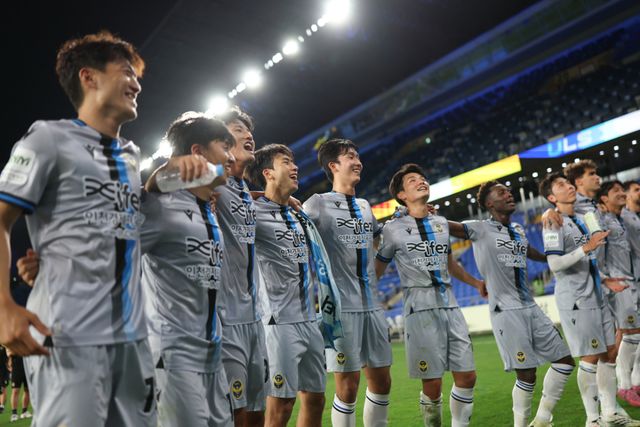 프로축구 K리그1 인천 유나이티드가 전북에 이어 울산까지 제압하면서 연승 행진을 달렸다. 한국프로축구연맹 제공