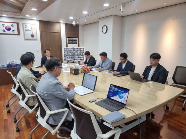 남양주시가 3일 시장 집무실에서 한국과학기술정보연구원(KIST)과 간담회를 개최했다. 남양주시 제공