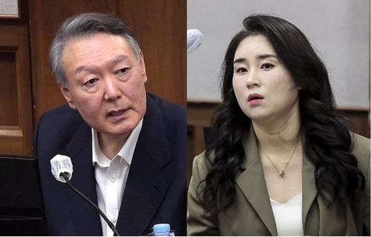 윤석열 전 대통령(왼쪽), 김계리 변호사. 연합뉴스
