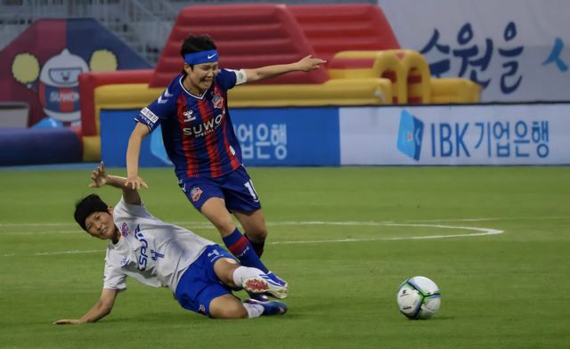 양 팀의 올시즌 맞대결은 수원FC 위민이 2승1무로 우위를 점하고 있다. 수원FC 제공