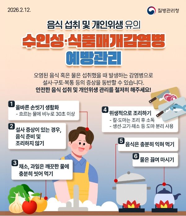 수인성·식품매개감염병 예방관리 안내문. 안양시 제공