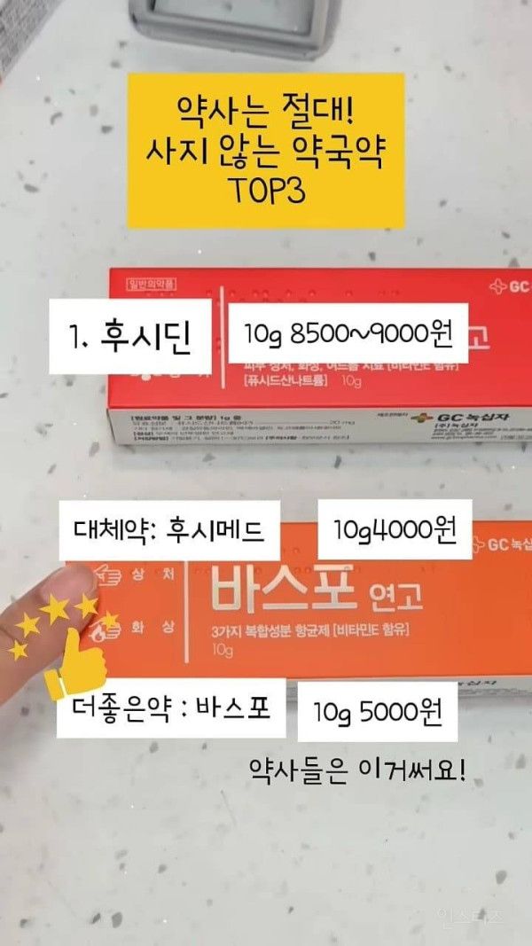 약사는 절대 사지 않는 약국약 top3 | 인스티즈