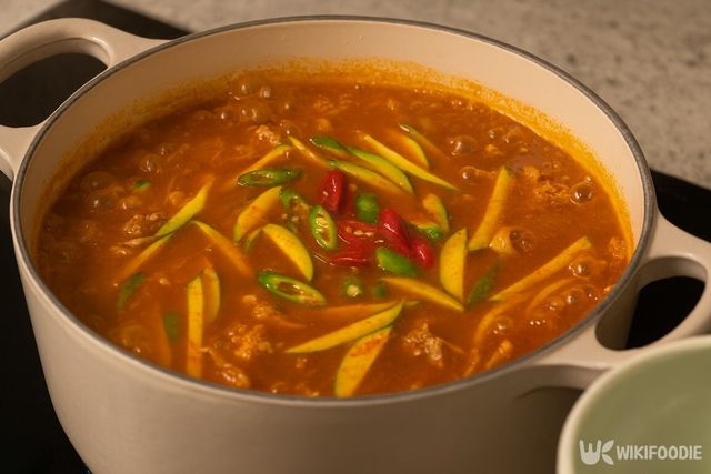 애호박찌개 사진. 위키푸디