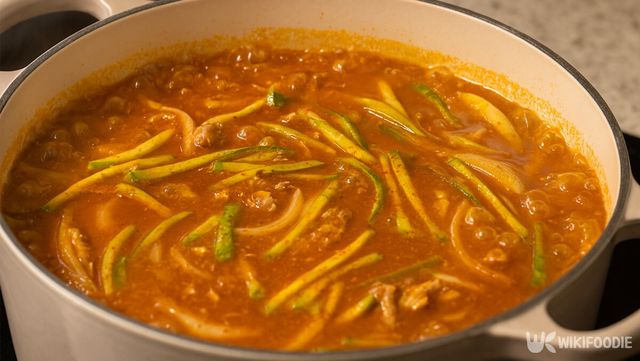 애호박찌개 사진. 위키푸디