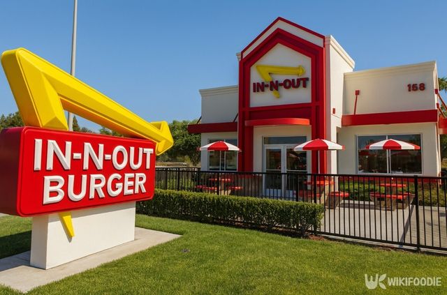 미국 캘리포니아의 한 인앤아웃 버거 매장 전경.&nbsp;해당 이미지는 기사 이해를 돕기 위해 AI로 재연하였습니다. / 위키푸디