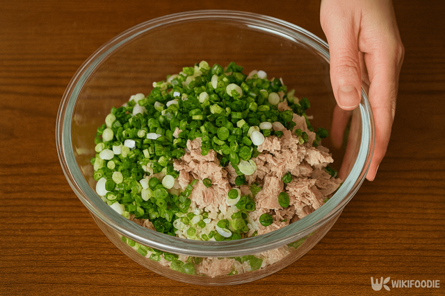 깻잎전 만드는 자료 사진. / 위키푸디