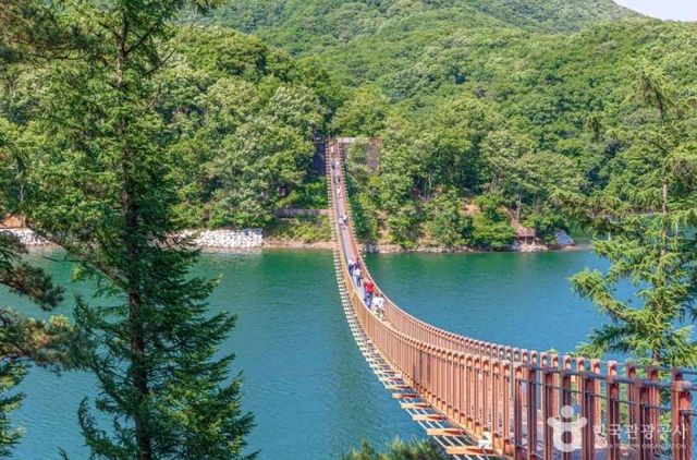 파주 마장호수 출렁다리 사진. / 대한민국 구석구석