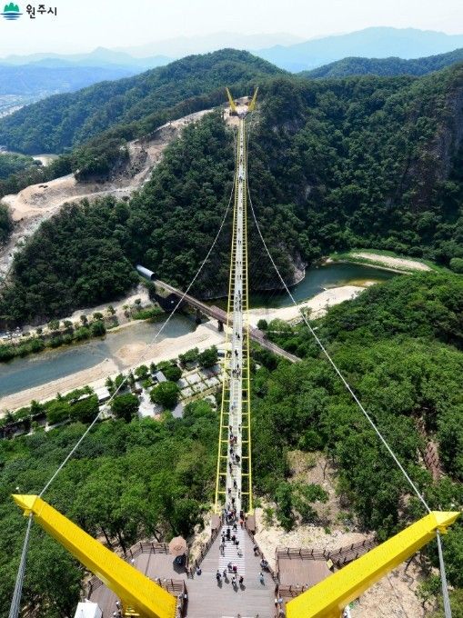 소금산 울렁다리 사진. / 원주시 블로그