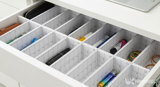 달력을 서랍 칸막이로 만든 자료 사진. / 위키푸디