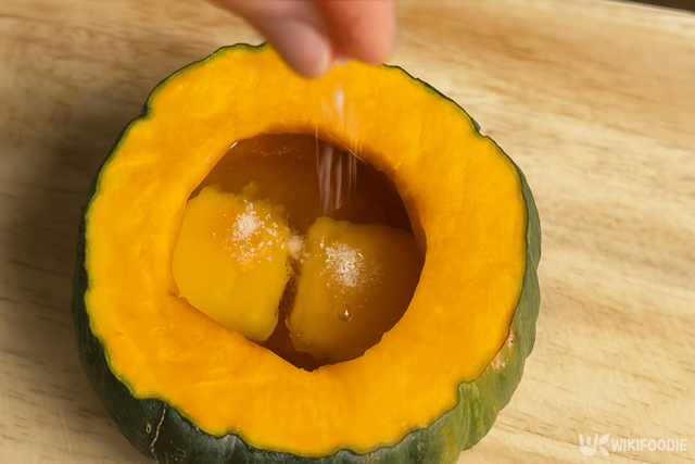 단호박 에그슬럿 만드는 자료 사진. / 위키푸디