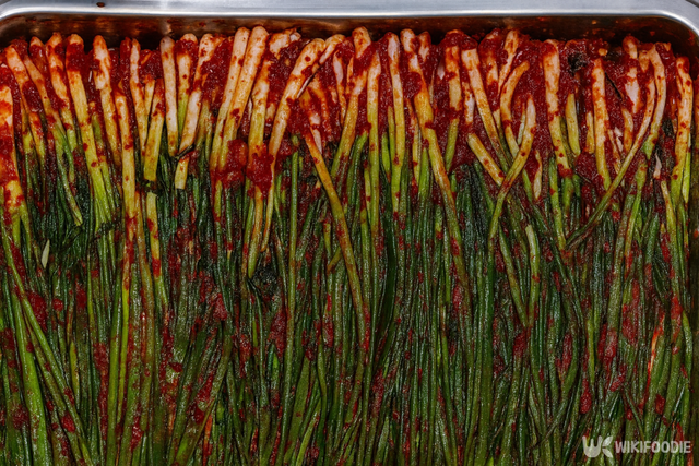 파김치 만드는 자료 사진. / 위키푸디