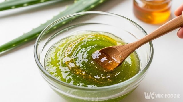 알로에 + 호호바오일 자료 사진. / 위키푸디