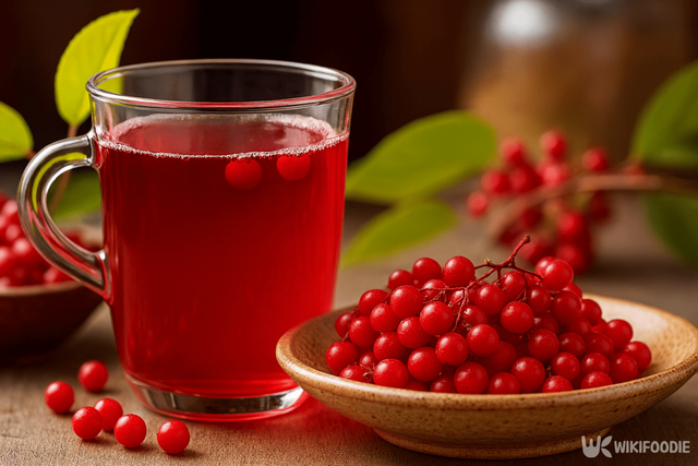 오미자 차 자료 사진. / 위키푸디