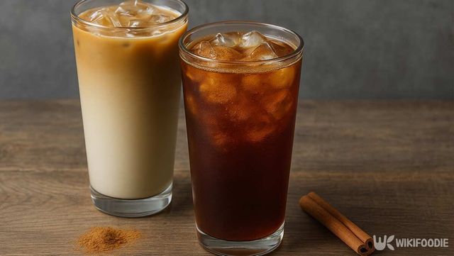 콜드브루 라떼와 시나몬 아메리카노 자료 사진. / 위키푸디