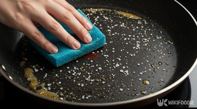 소금으로 지우는 자료 사진. / 위키푸디