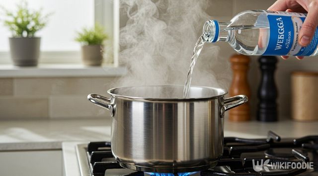 냄비에 식초를 넣고 끓이는 자료 사진. / 위키푸디