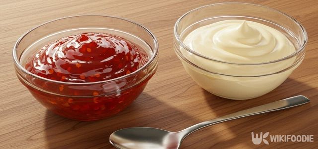 칠리, 마요 소스 자료 사진. / 위키푸디