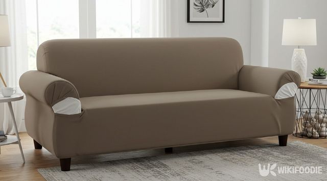 소파에 커버 씌운 자료 사진. / 위키푸디
