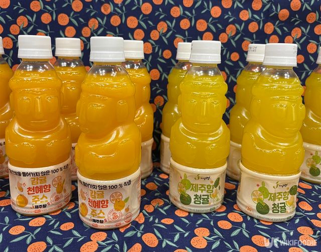 감귤, 청귤로 만든 100% 착즙주스다. / 위키푸디