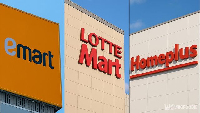이마트, 롯데마트, 홈플러스. / 위키푸디