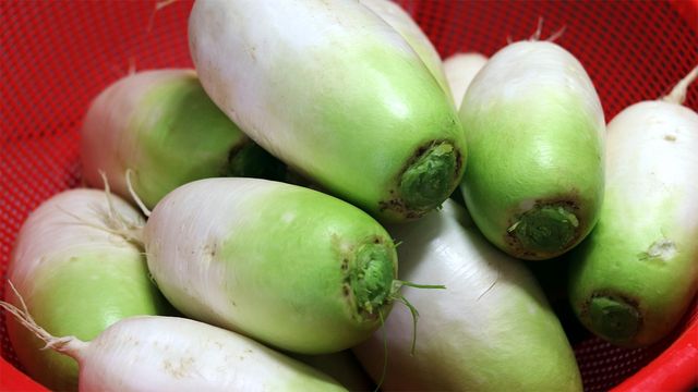 바구니에 무들이 담겨 있다. 기사의 이해를 돕기 위한 참고 사진입니다. / Hyejin Kang-shutterstock.com