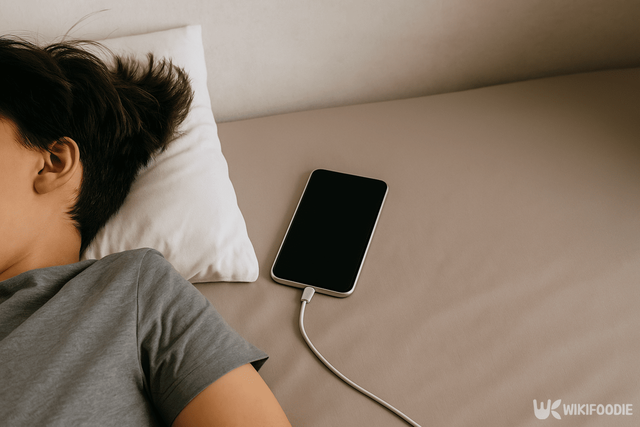 핸드폰 충전하는 자료 사진. / 위키푸디