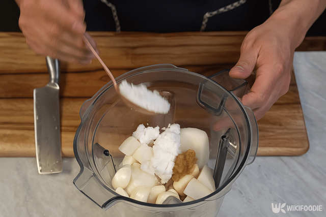 동치미 만드는 과정. / 위키푸디