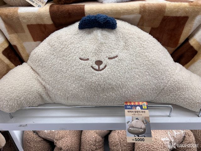 캐릭터 등받이 쿠션&nbsp;자료 사진. / 위키푸디