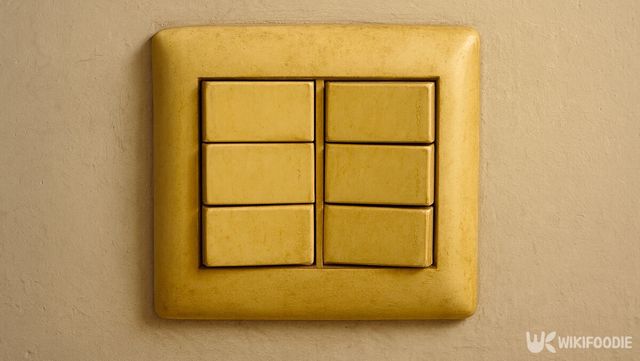 누렇게 뜬 스위치 커버 모습이다. / 위키푸디