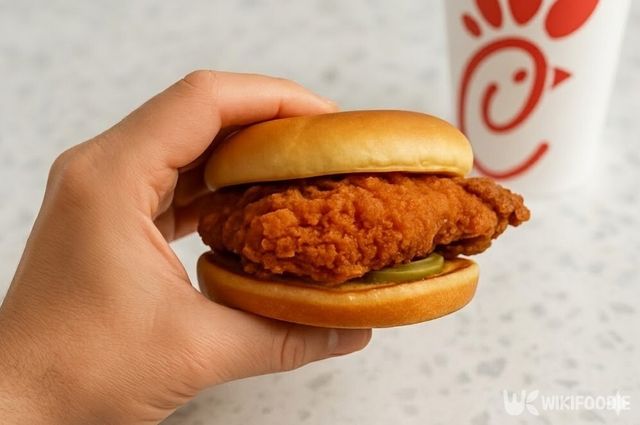 칙필레 치킨버거 사진. / 위키푸디