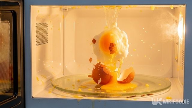 전자레인지에 계란을 데우는 자료사진. / 위키푸디