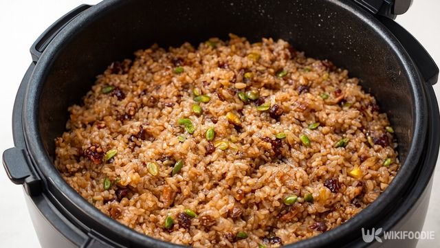 갓 지은 약밥이 고슬고슬하게 완성된 모습이다. / 위키푸디