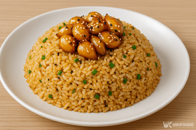 마늘 간장조림 볶음밥 자료 사진. / 위키푸디