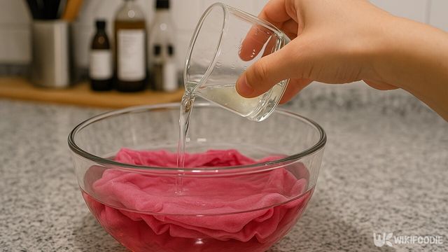 행주에 소주를 붓는 자료 사진. / 위키푸디