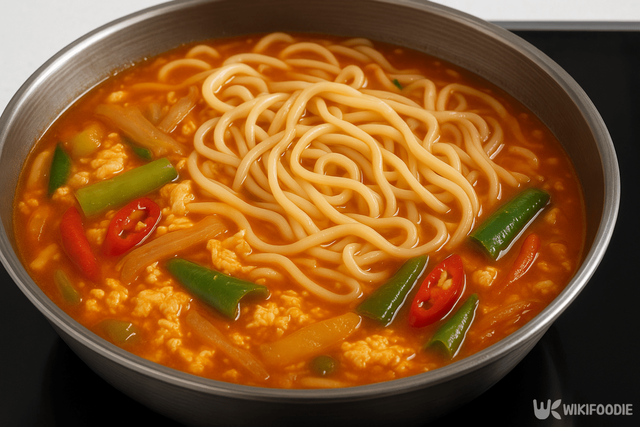 파개장에 칼국수 넣은 자료 사진. / 위키푸디