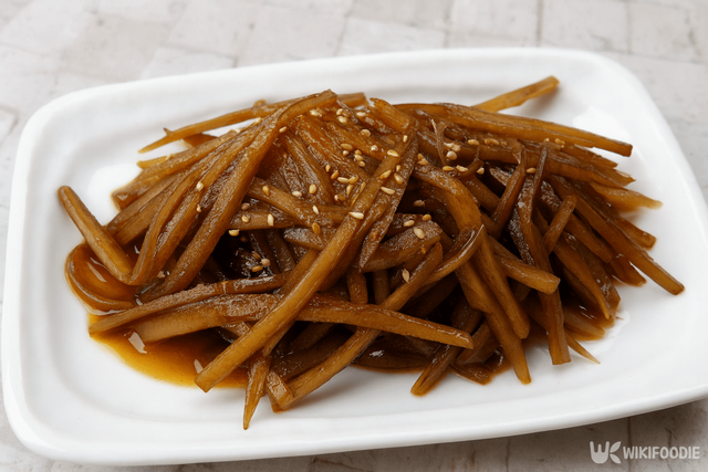 우엉 볶음 자료 사진. / 위키푸디