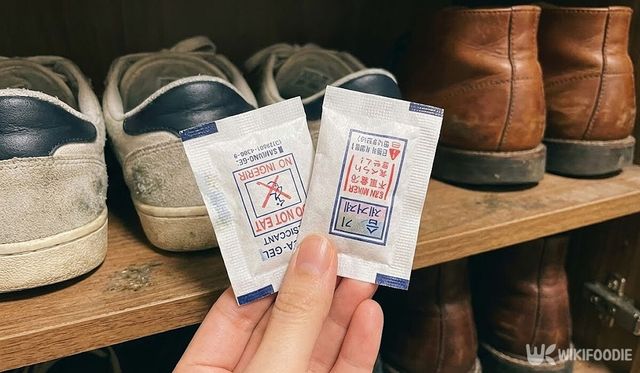 신발장에 방습제를 넣고 있다. / 위키푸디