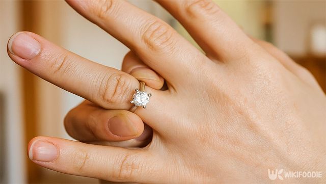 손가락이 부어 반지가 빠지지 않고 있다. / 위키푸디